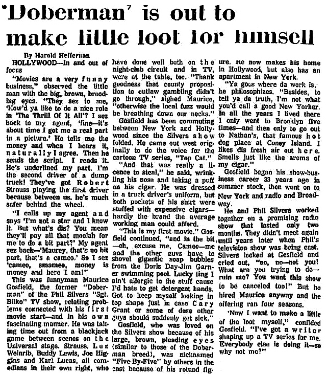 Maurice Gosfield article