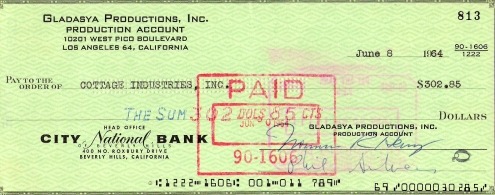  Gladasya cheque!