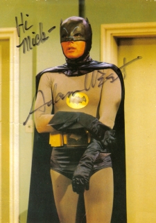 Adam West signed photo