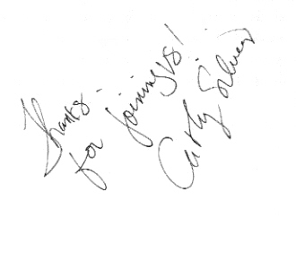 Cathy Silvers' autograph