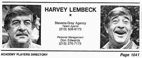 Harvey Lembeck